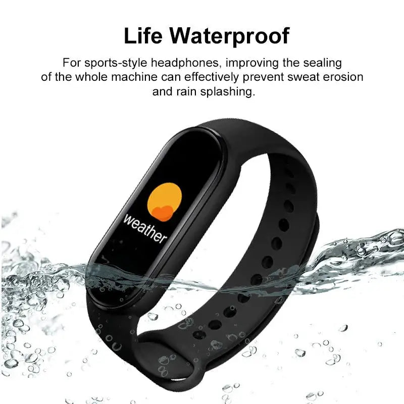 M6 Smart Watch Men Women Fitness Smart Bracelet Sports Band Heart Rate Blood Pressure Monitor Waterproof Multi-function Watches - Lifestyle Travel Trading