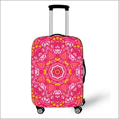 Mandala Datura Flower Luggage Covers - Lifestyle Travel Trading - 