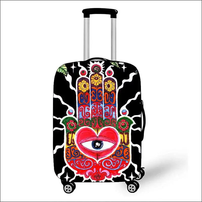 Mandala Datura Flower Luggage Covers - Lifestyle Travel Trading - 