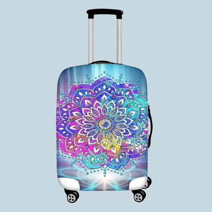 Mandela Tai Chi Durable Stretchy Luggage Cover Travel Protector Covers Cool Essential Accessories - Luggage Protectors