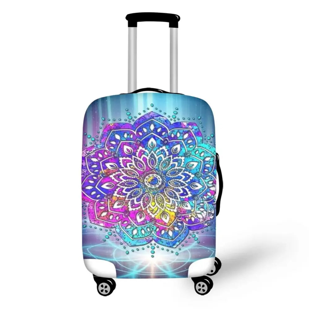 Mandela Tai Chi Durable Stretchy Luggage Cover Travel Protector Covers Cool Essential Accessories - Lifestyle Travel Trading - 