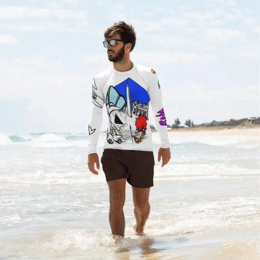 Men's Bebe & Manuka Italy/Spain Rash Guard - Lifestyle Travel Trading - Sports Tops