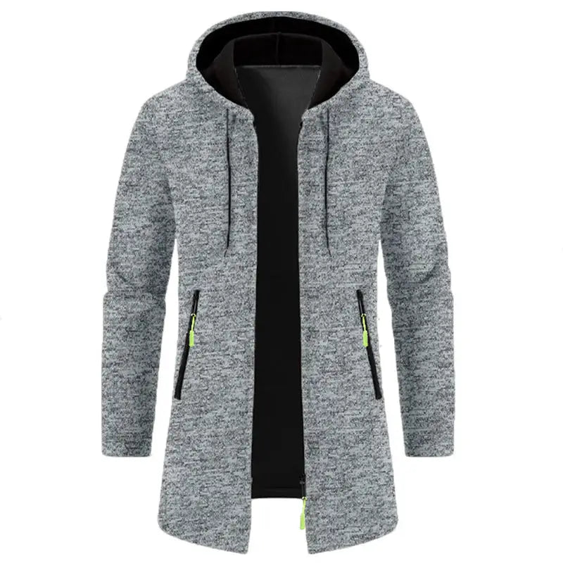 Men’s Hooded Zipper Long Sleeve Oversize Winter Top Jacket Coat - Coats