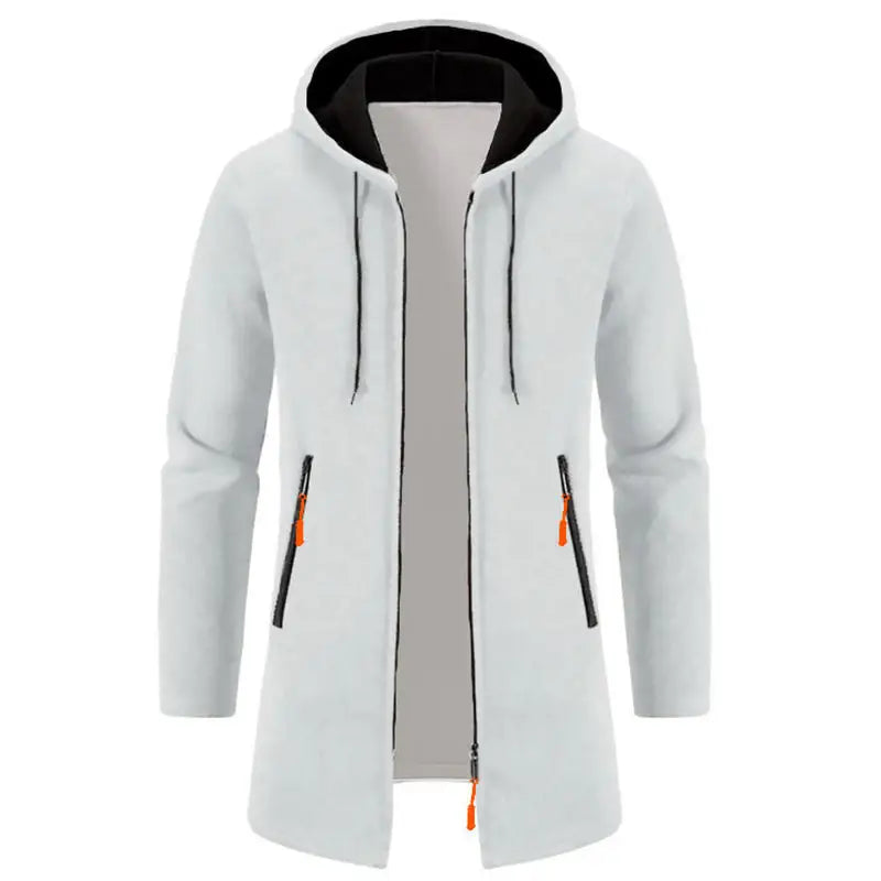 Men’s Hooded Zipper Long Sleeve Oversize Winter Top Jacket Coat - Coats