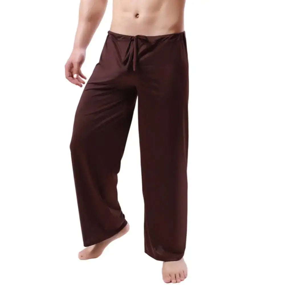 Men’s Low Waist Yoga Pants - Coffee / M - Menwswear