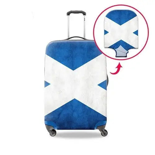 Multi Flag Printed Elastic Polyester Travel Luggage Cover - Lifestyle Travel Trading - 