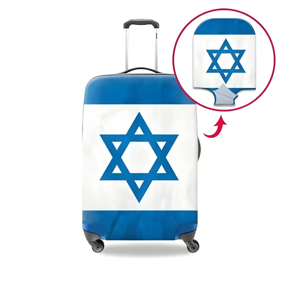 Multi Flag Printed Elastic Polyester Travel Luggage Cover - Lifestyle Travel Trading - 