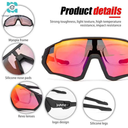 Polarized Cycling Sunglasses - UV Protection, Lightweight, Durable - Lifestyle Travel Trading - 