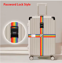 Colourful Anti‑Theft Luggage Straps – Adjustable Travel Security Belts