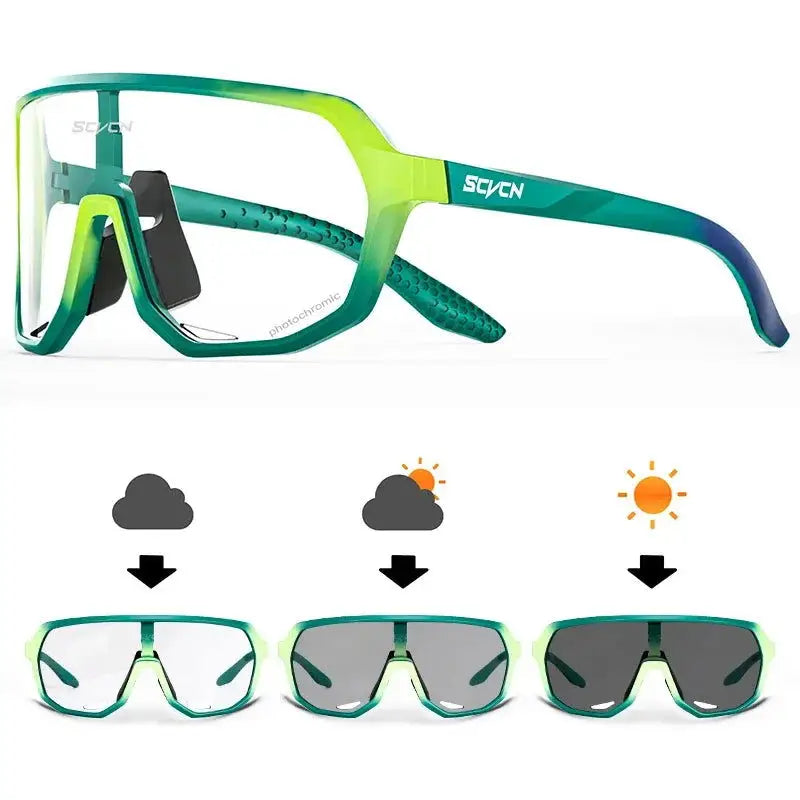 SCVCN UV400 Photochromic Cycling Glasses - Lifestyle Travel Trading - 