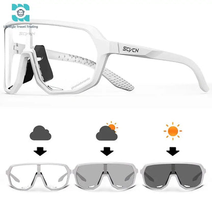 SCVCN UV400 Photochromic Cycling Glasses - Lifestyle Travel Trading - 