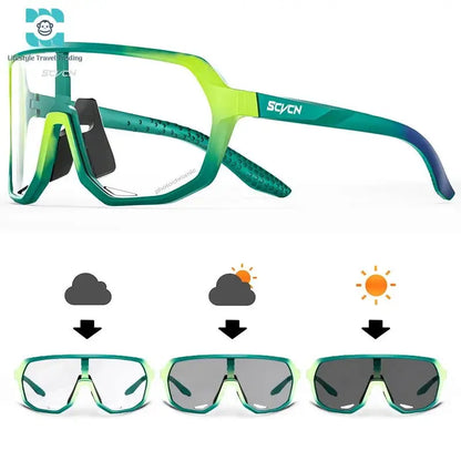 SCVCN UV400 Photochromic Cycling Glasses - Lifestyle Travel Trading - 