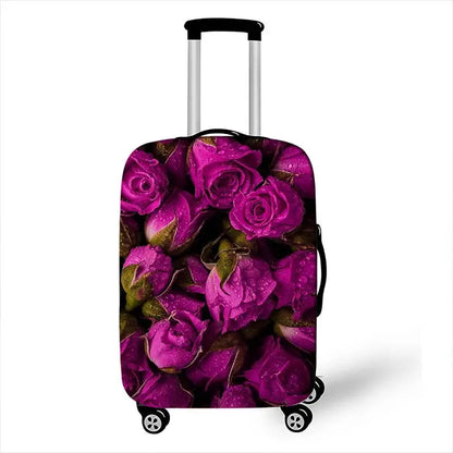 Pretty Flower Luggage Protective Covers for Travel Anit-dust Trolley Cases Cover Elastic Rose Suitcase Cover Travel Accessories - Lifestyle Travel Trading