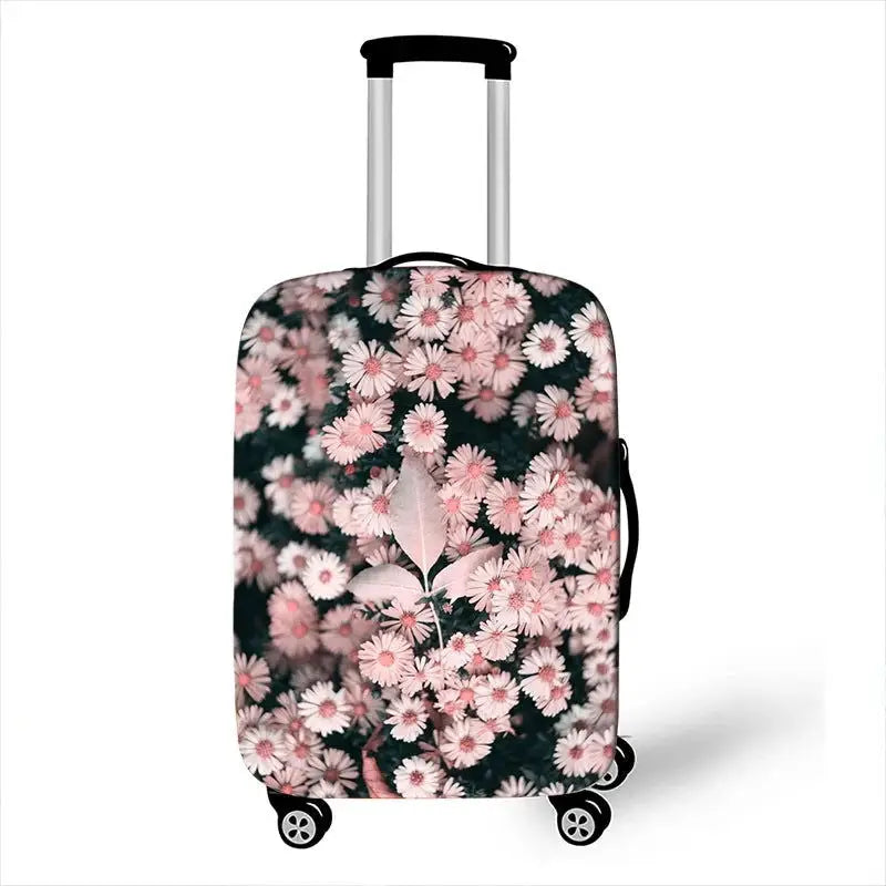 Pretty Flower Luggage Protective Covers for Travel Anit-dust Trolley Cases Cover Elastic Rose Suitcase Cover Travel Accessories - Lifestyle Travel Trading