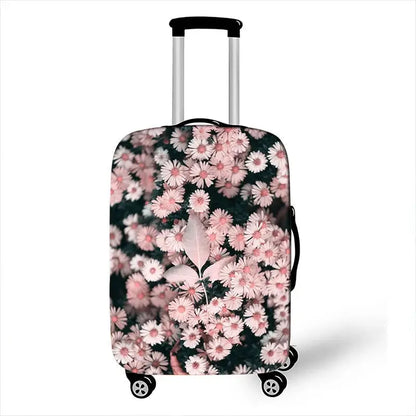 Pretty Flower Luggage Protective Covers for Travel Anit-dust Trolley Cases Cover Elastic Rose Suitcase Cover Travel Accessories - Lifestyle Travel Trading