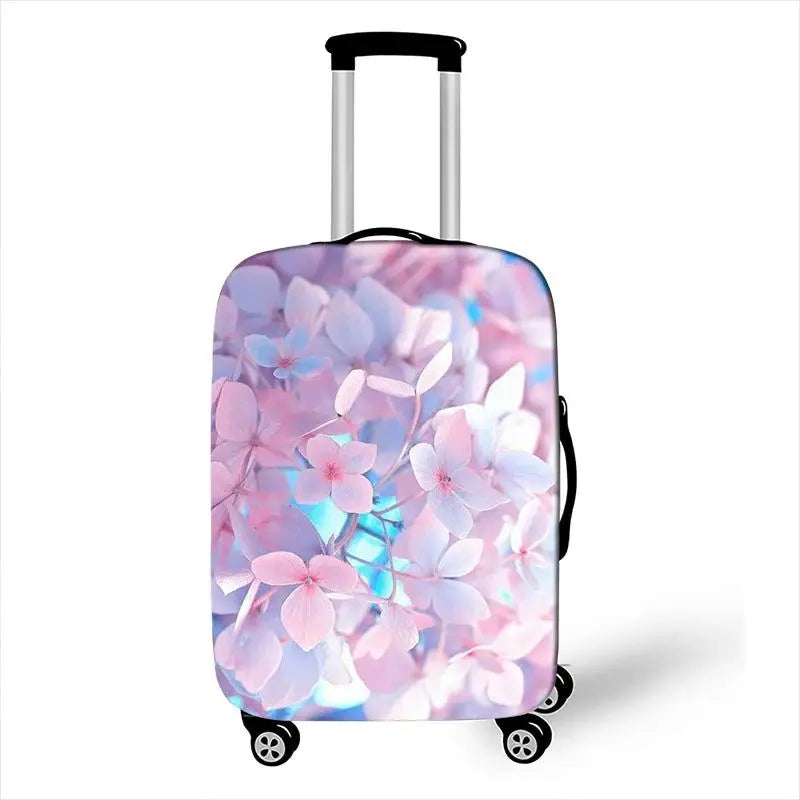 Pretty Flower Luggage Protective Covers for Travel Anit-dust Trolley Cases Cover Elastic Rose Suitcase Cover Travel Accessories - Lifestyle Travel Trading