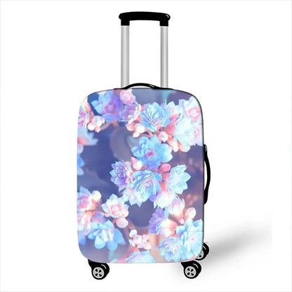 Pretty Flower Luggage Protective Covers for Travel Anit-dust Trolley Cases Cover Elastic Rose Suitcase Cover Travel Accessories - Lifestyle Travel Trading