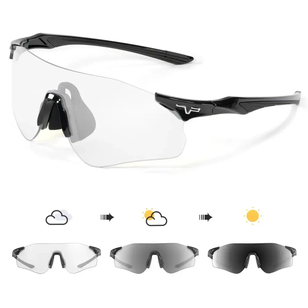 Kapvoe Photochromic Cycling Glasses Running Sunglasses UV400 Cycling Sunglasses Sports Glasses MTB Eyewear Outdoor Bike Goggles - Lifestyle Travel Trading