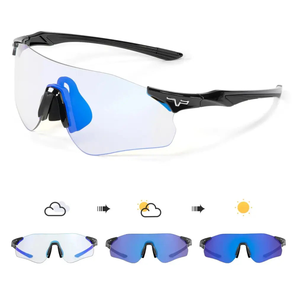 Kapvoe Photochromic Cycling Glasses Running Sunglasses UV400 Cycling Sunglasses Sports Glasses MTB Eyewear Outdoor Bike Goggles - Lifestyle Travel Trading