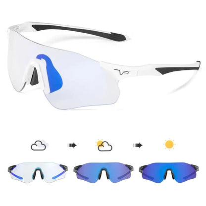 Kapvoe Photochromic Cycling Glasses Running Sunglasses UV400 Cycling Sunglasses Sports Glasses MTB Eyewear Outdoor Bike Goggles - Lifestyle Travel Trading