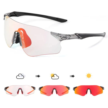 Kapvoe Photochromic Cycling Glasses Running Sunglasses UV400 Cycling Sunglasses Sports Glasses MTB Eyewear Outdoor Bike Goggles - Lifestyle Travel Trading