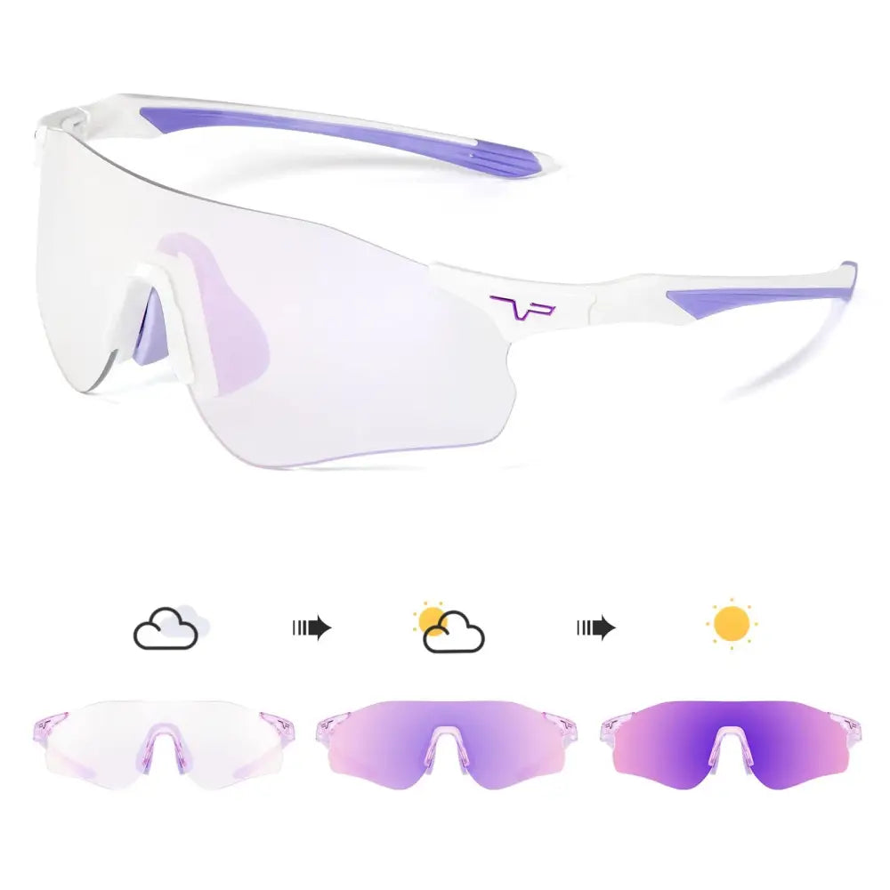 Kapvoe Photochromic Cycling Glasses Running Sunglasses UV400 Cycling Sunglasses Sports Glasses MTB Eyewear Outdoor Bike Goggles - Lifestyle Travel Trading