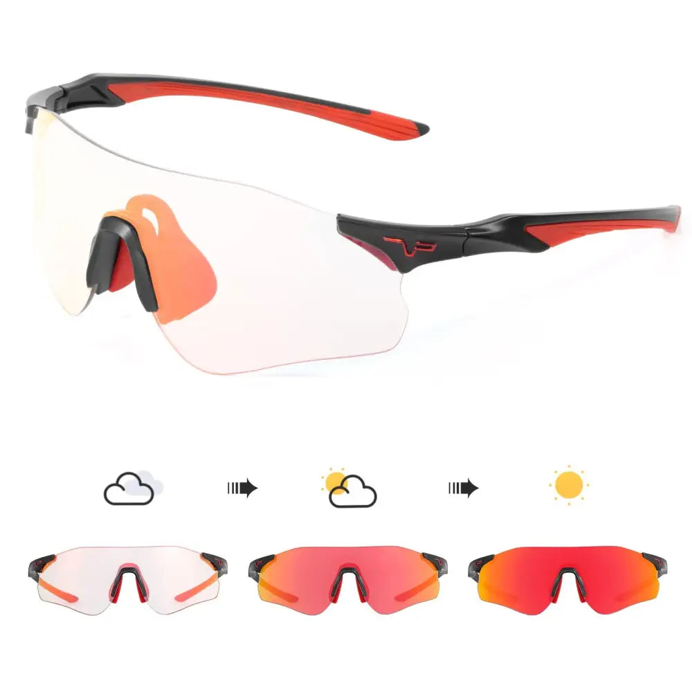 Kapvoe Photochromic Cycling Glasses Running Sunglasses UV400 Cycling Sunglasses Sports Glasses MTB Eyewear Outdoor Bike Goggles - Lifestyle Travel Trading