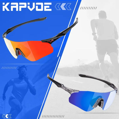 Kapvoe Photochromic Cycling Glasses Running Sunglasses UV400 Cycling Sunglasses Sports Glasses MTB Eyewear Outdoor Bike Goggles - Lifestyle Travel Trading