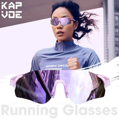 Kapvoe Photochromic Cycling Glasses Running Sunglasses UV400 Cycling Sunglasses Sports Glasses MTB Eyewear Outdoor Bike Goggles - Lifestyle Travel Trading