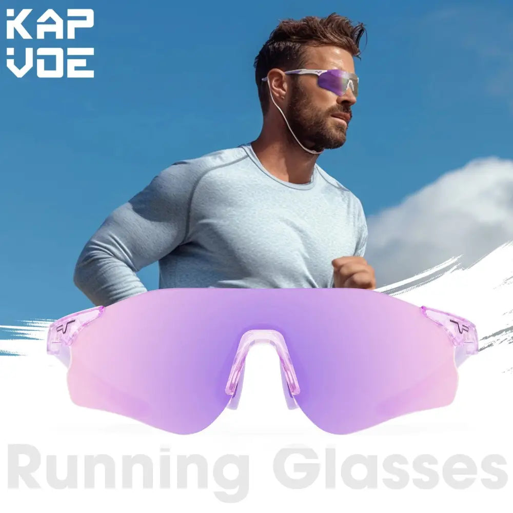 Kapvoe Photochromic Cycling Glasses Running Sunglasses UV400 Cycling Sunglasses Sports Glasses MTB Eyewear Outdoor Bike Goggles - Lifestyle Travel Trading