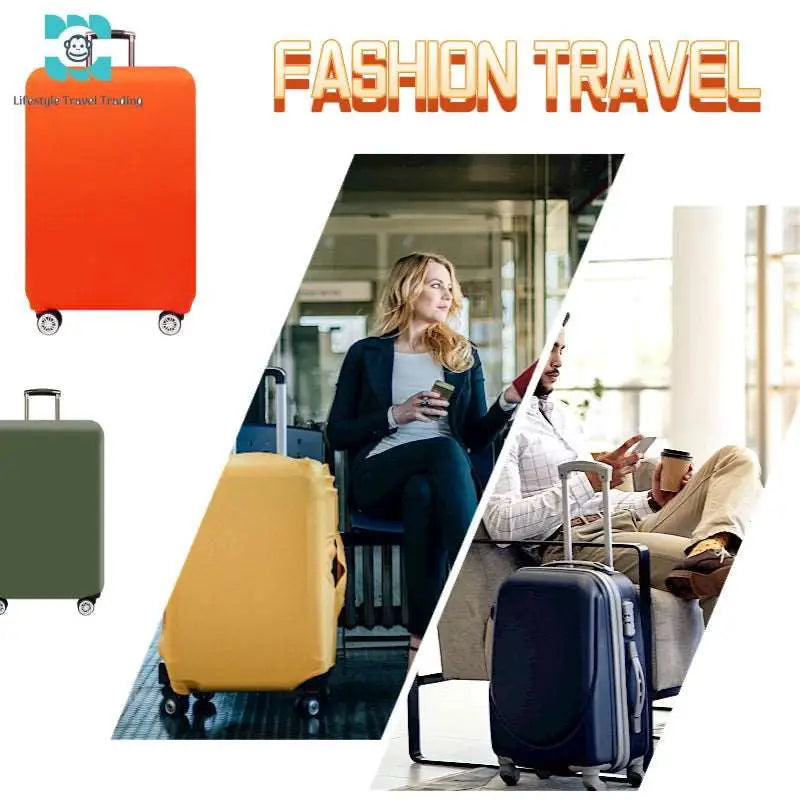 Thick Elastic Single Colour Luggage Covers - Lifestyle Travel Trading - 