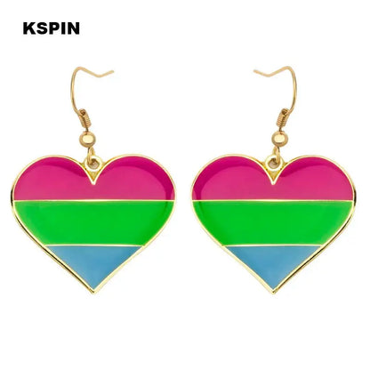 Transgender Rainbow Pansexual pride Genderqueer pride LGBT Earrings Gay Pride Rainbow Earrings Jewelry For Women Men Lovers Gift - Lifestyle Travel Trading