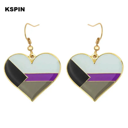 Transgender Rainbow Pansexual pride Genderqueer pride LGBT Earrings Gay Pride Rainbow Earrings Jewelry For Women Men Lovers Gift - Lifestyle Travel Trading