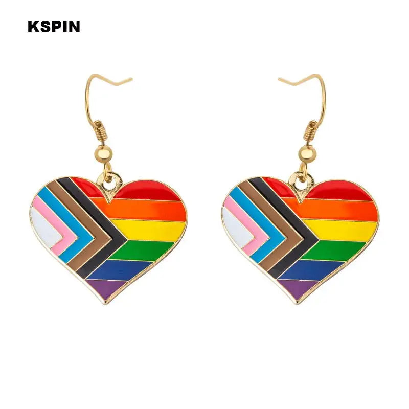 Transgender Rainbow Pansexual pride Genderqueer pride LGBT Earrings Gay Pride Rainbow Earrings Jewelry For Women Men Lovers Gift - Lifestyle Travel Trading