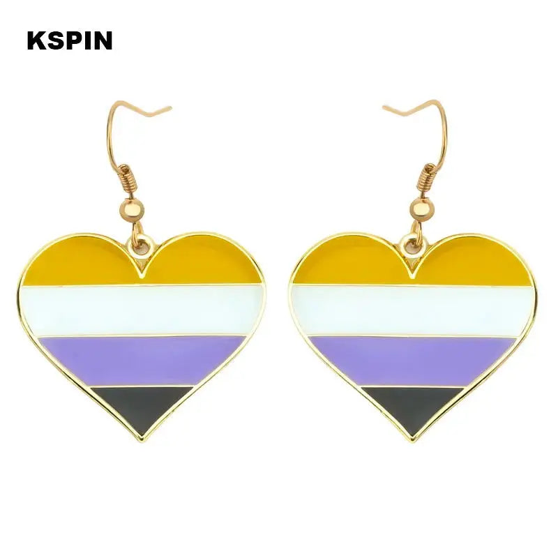 Transgender Rainbow Pansexual pride Genderqueer pride LGBT Earrings Gay Pride Rainbow Earrings Jewelry For Women Men Lovers Gift - Lifestyle Travel Trading