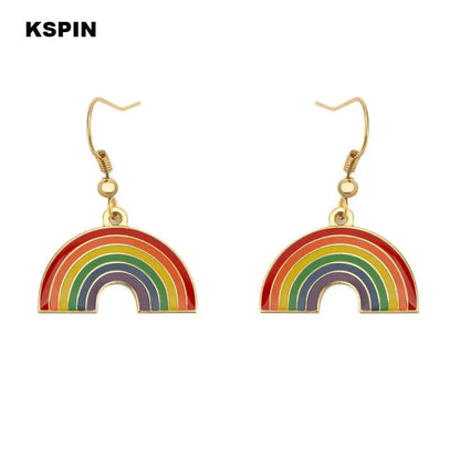 Transgender Rainbow Pansexual pride Genderqueer pride LGBT Earrings Gay Pride Rainbow Earrings Jewelry For Women Men Lovers Gift - Lifestyle Travel Trading