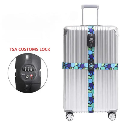 TSA Combination Lock Luggage Straps for 20-32 inch Suitcase - Luggage Accessories