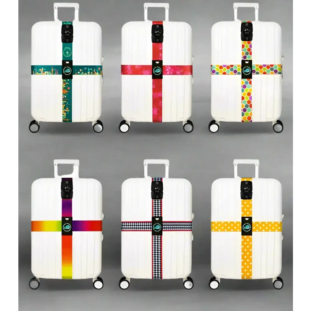 TSA Combination Lock Luggage Straps for 20-32 inch Suitcase - Luggage Accessories