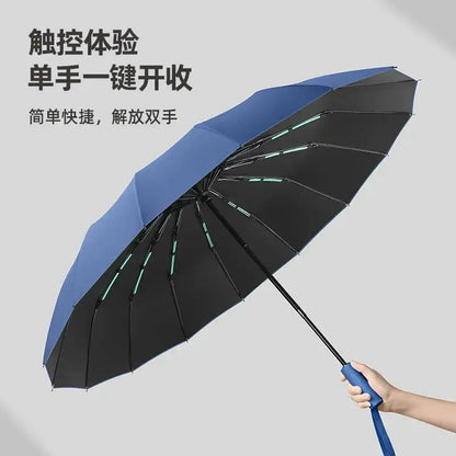 Ultra-strong Windproof 32 Bones Automatic Umbrella for Men Double Bone Sunny and Rainy UV Sunproof Large Umbrellas for Women - Lifestyle Travel Trading