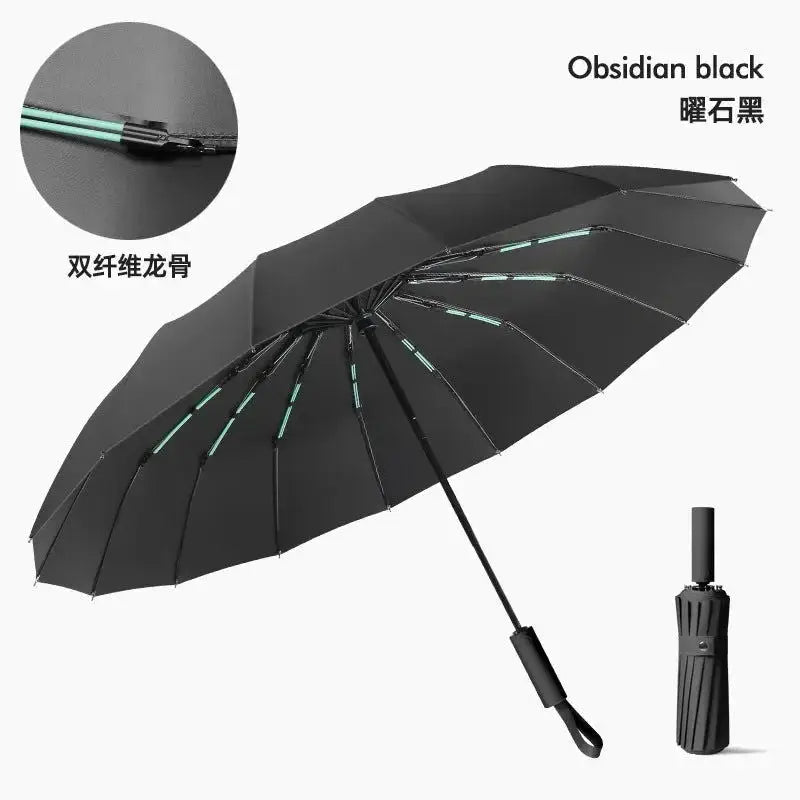 Ultra-strong Windproof 32 Bones Automatic Umbrella for Men Double Bone Sunny and Rainy UV Sunproof Large Umbrellas for Women - Lifestyle Travel Trading