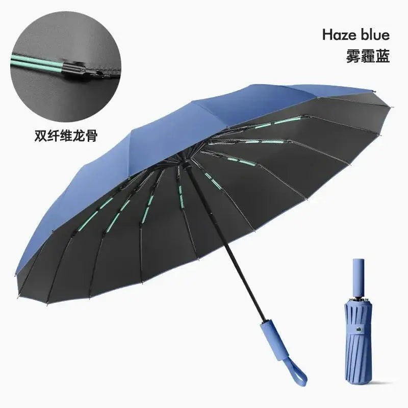 Ultra-strong Windproof 32 Bones Automatic Umbrella for Men Double Bone Sunny and Rainy UV Sunproof Large Umbrellas for Women - Lifestyle Travel Trading