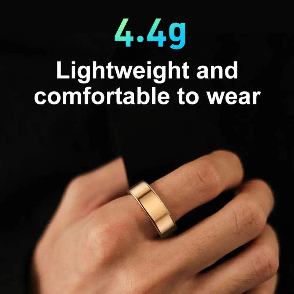 R02 Smart Ring Women Men Smartring Health Monitoring IP68&5ATM Waterproof Multi-sport Modes Bluetooth Sleep Tracker Finger Ring - Lifestyle Travel Trading