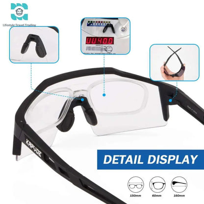 UV400 Cycling Sunglasses - Sport Eyewear for Men - Lifestyle Travel Trading - 