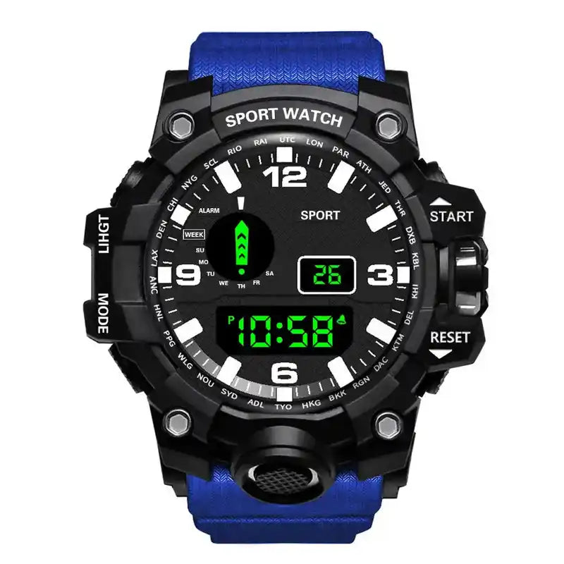 Men's Military Watch | Digital Sports Waterproof Multifunctional Timepiece Dropified
