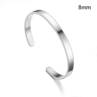 Custom Bracelets | Personalised Stainless Steel Cuff