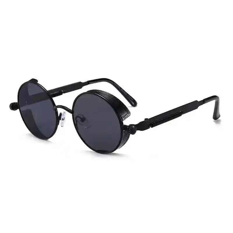 Retro Round Metal Sunglasses – Steampunk‑Style Shades - Lifestyle Travel Trading