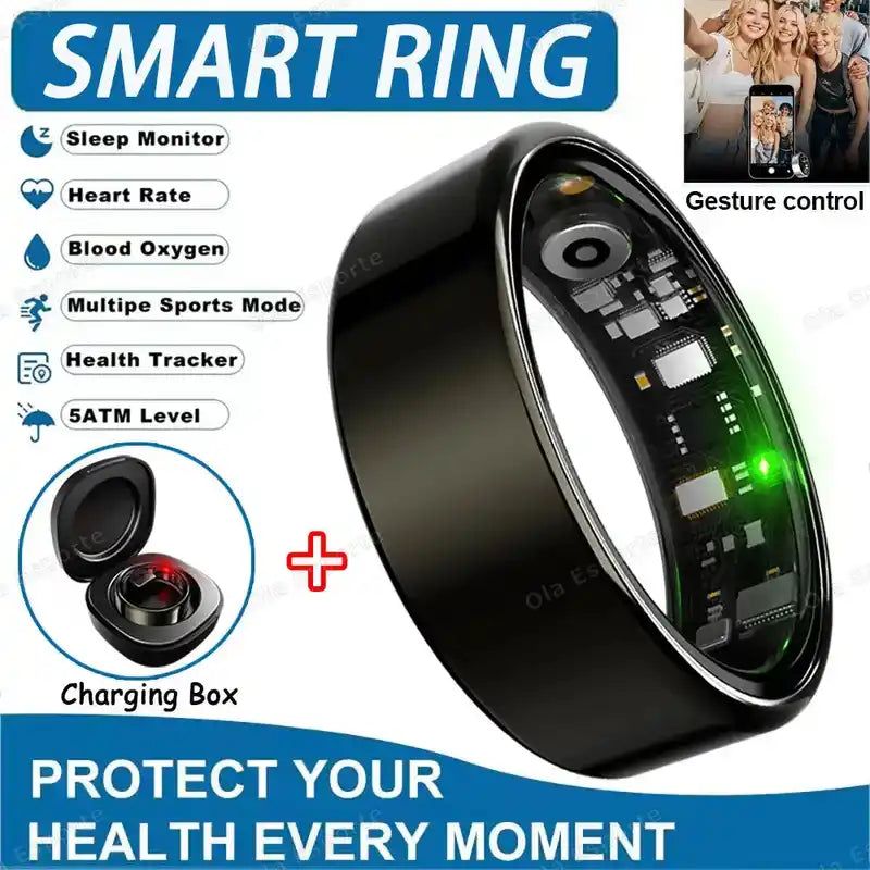 Smart Ring | Health Monitoring Wearable with Heart Rate & Sleep Tracking Dropified