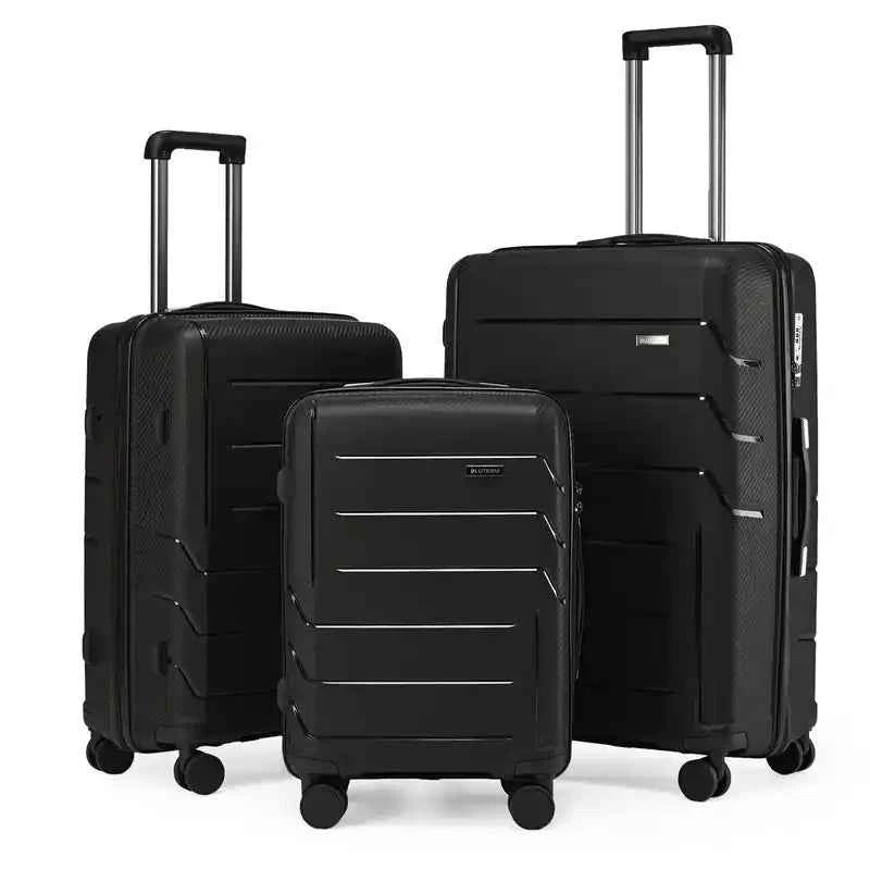 3‑Piece Luggage Set – Trolley Suitcases with TSA Lock & Swivel Wheels - Lifestyle Travel Trading