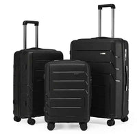 3‑Piece Luggage Set – Trolley Suitcases with TSA Lock & Swivel Wheels - Lifestyle Travel Trading