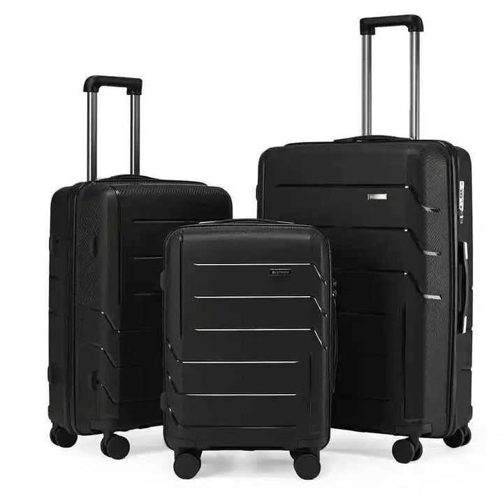 3‑Piece Luggage Set – Trolley Suitcases with TSA Lock & Swivel Wheels - Lifestyle Travel Trading